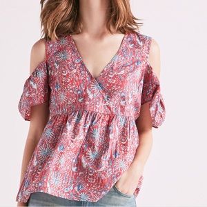Lucky brand cold shoulder top